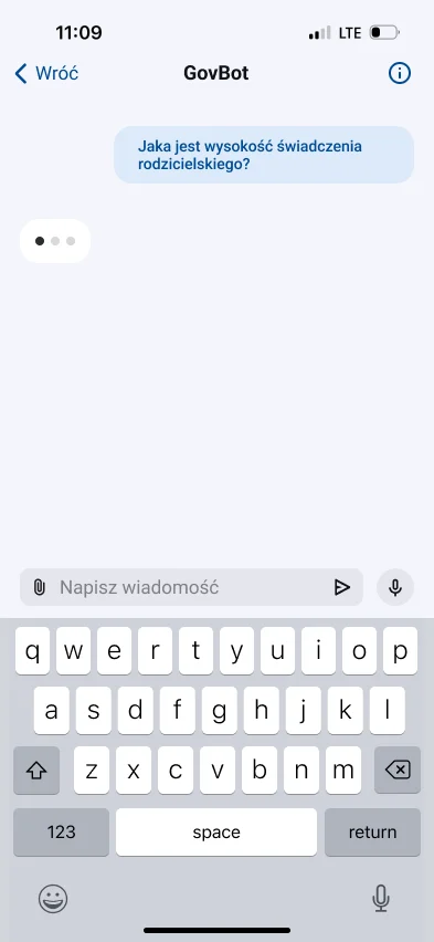 Conversation with voice messages